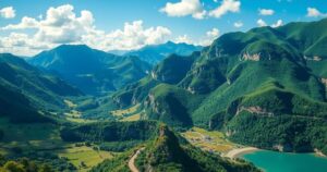 Colorful landscapes of Honduras and Nicaragua representing stability and hope after natural disasters.